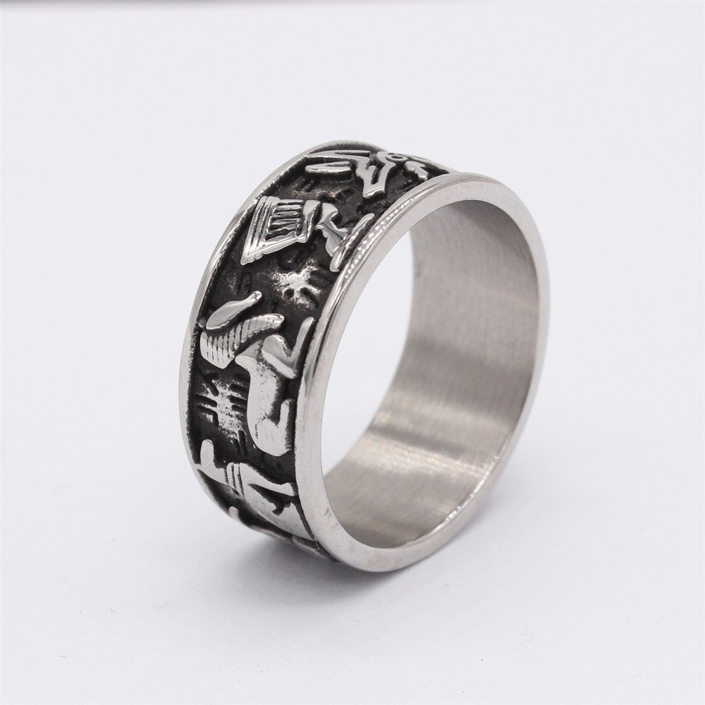 Model R1519 European & American Anubis Cross Ring