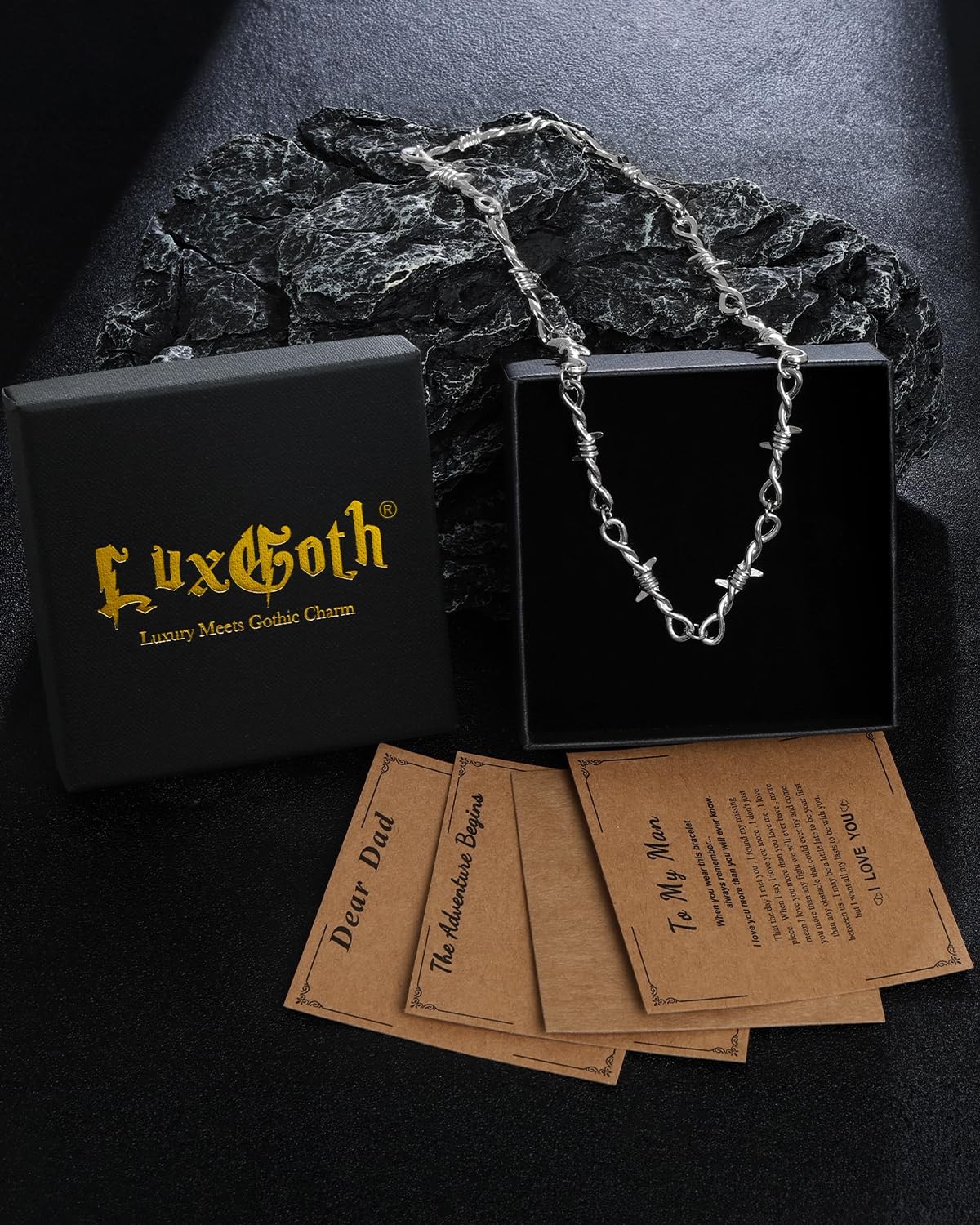 Alloy Steel Barbed Wire Thorns Stab Collar Necklace Silver