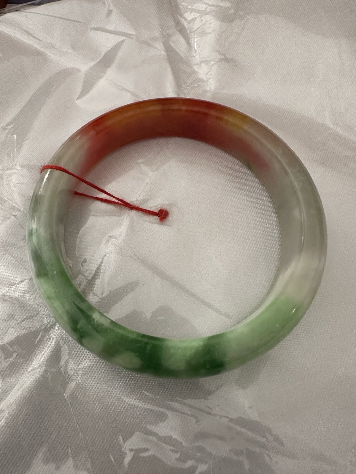 8 inches/ 20 Cm Jade Fortune Bangle Bracelet