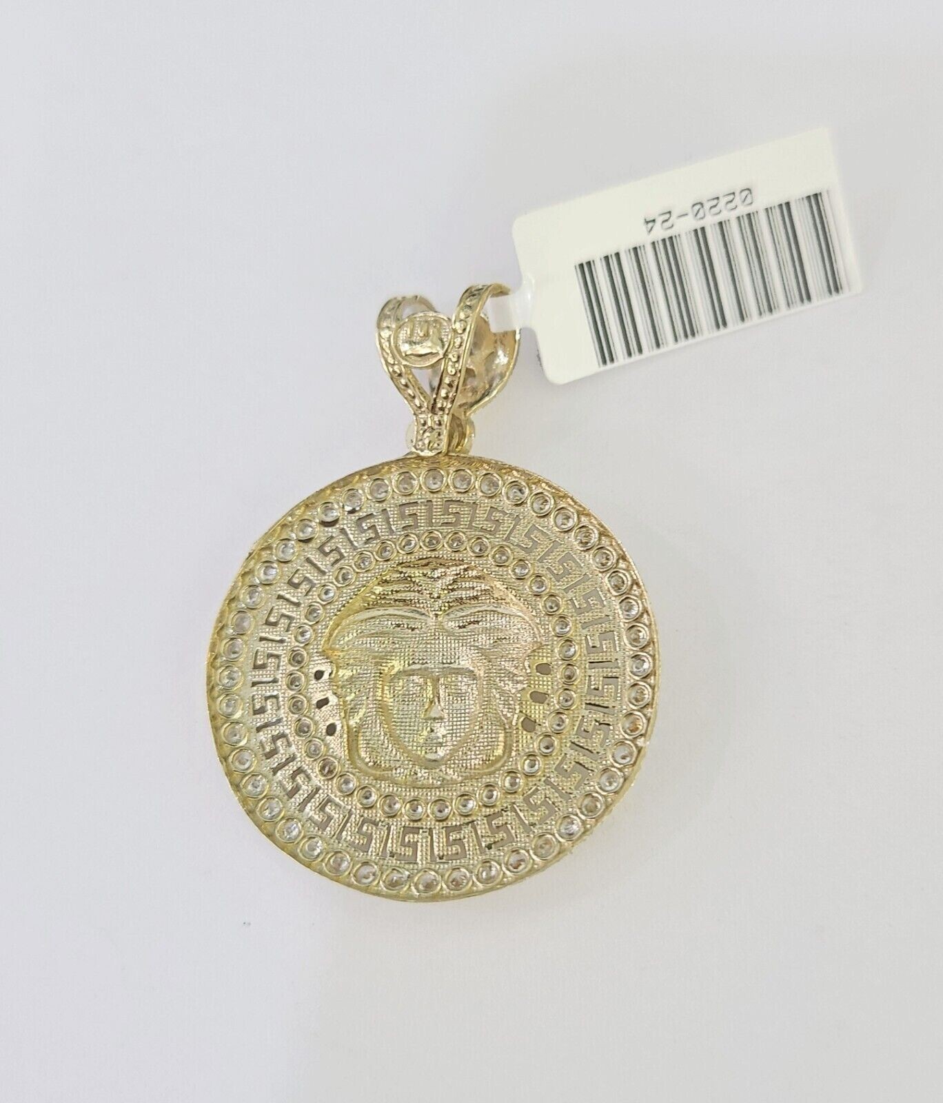 10k Yellow Gold Chain Head Charm Pendant 5mm Miami Cuban Link Necklace 18″-26″
