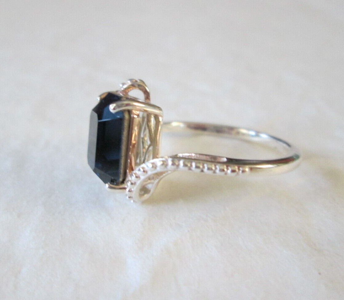 Montana Blue Swarovski Crystal Sterling Silver Ring (Size 8) 3.00 cts.