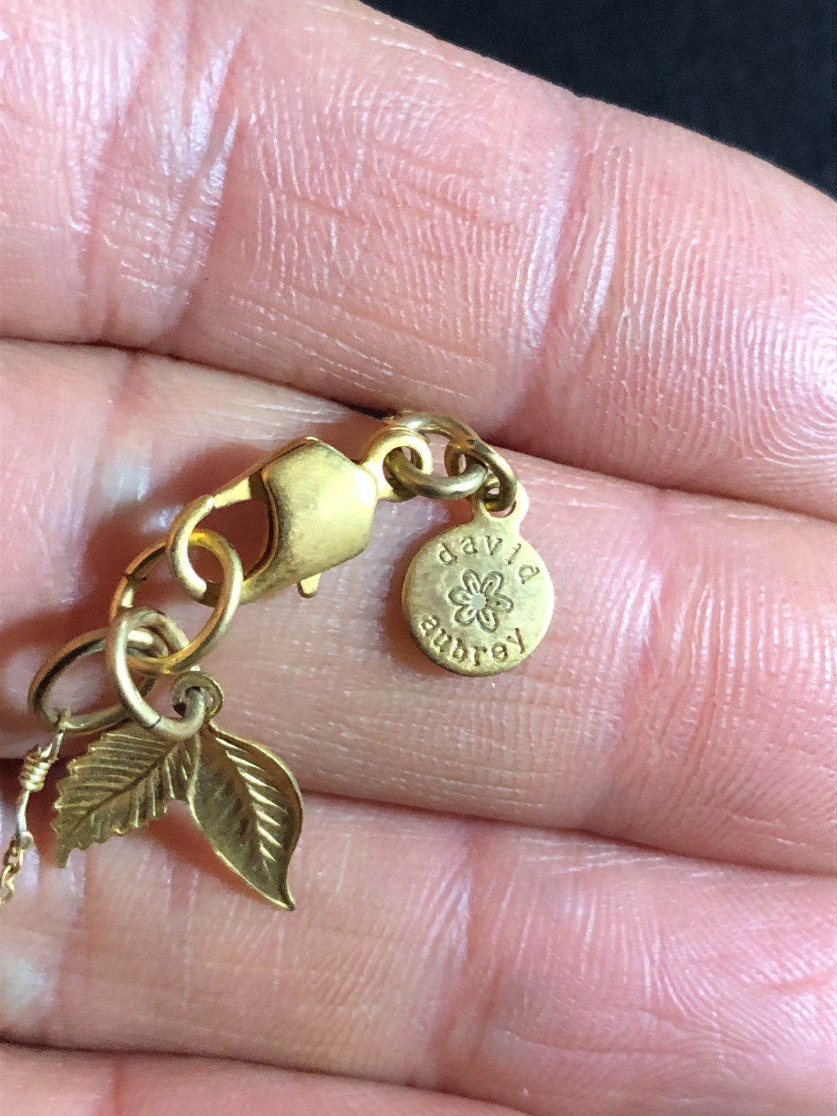 CABI Gold Lock Key Necklace +David Aubrey Virgo Horoscope Zodiac Necklace + 8457
