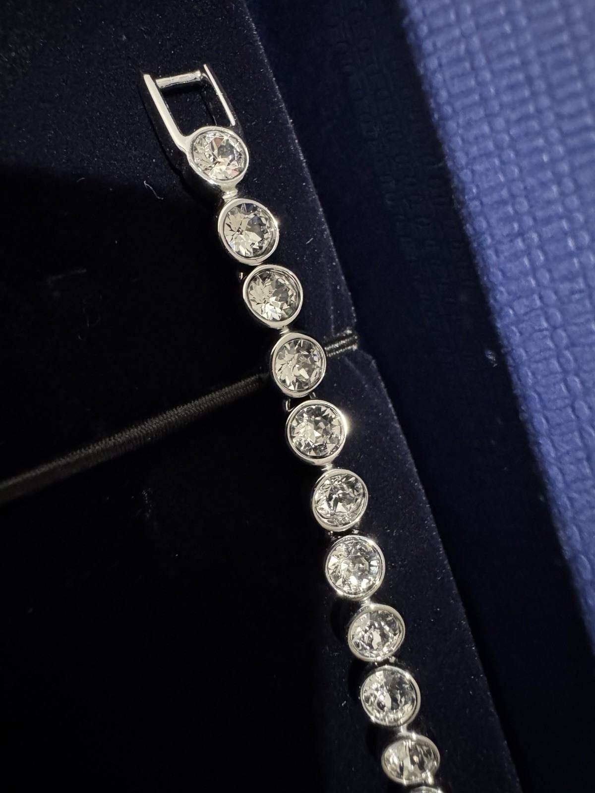 Swarovski Tennis Tennis Bracelet Round cut, White, Rhodium plated -1791305 New