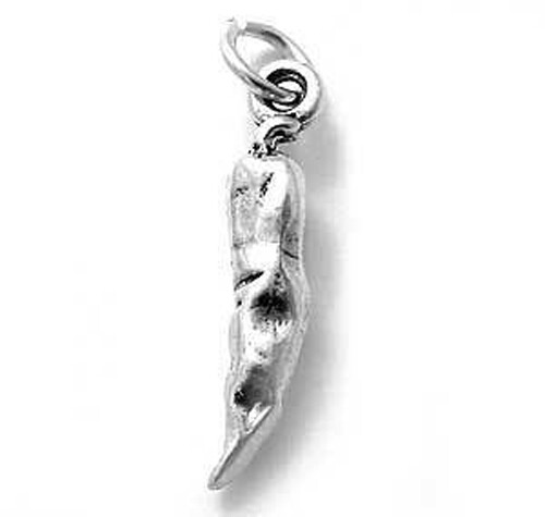 925 Sterling Silver 3D Chili Pepper Charm