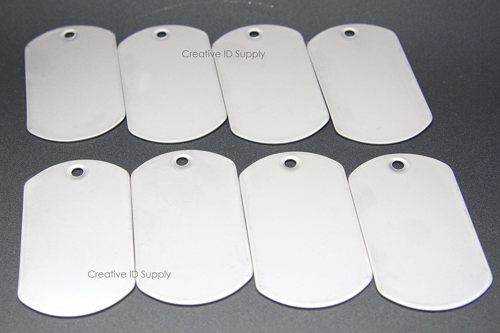 WHOLESALE LOT 1000 PCS BLANK DOG TAG SHINY/MATTE STAINLESS STEEL MILITARY SPEC