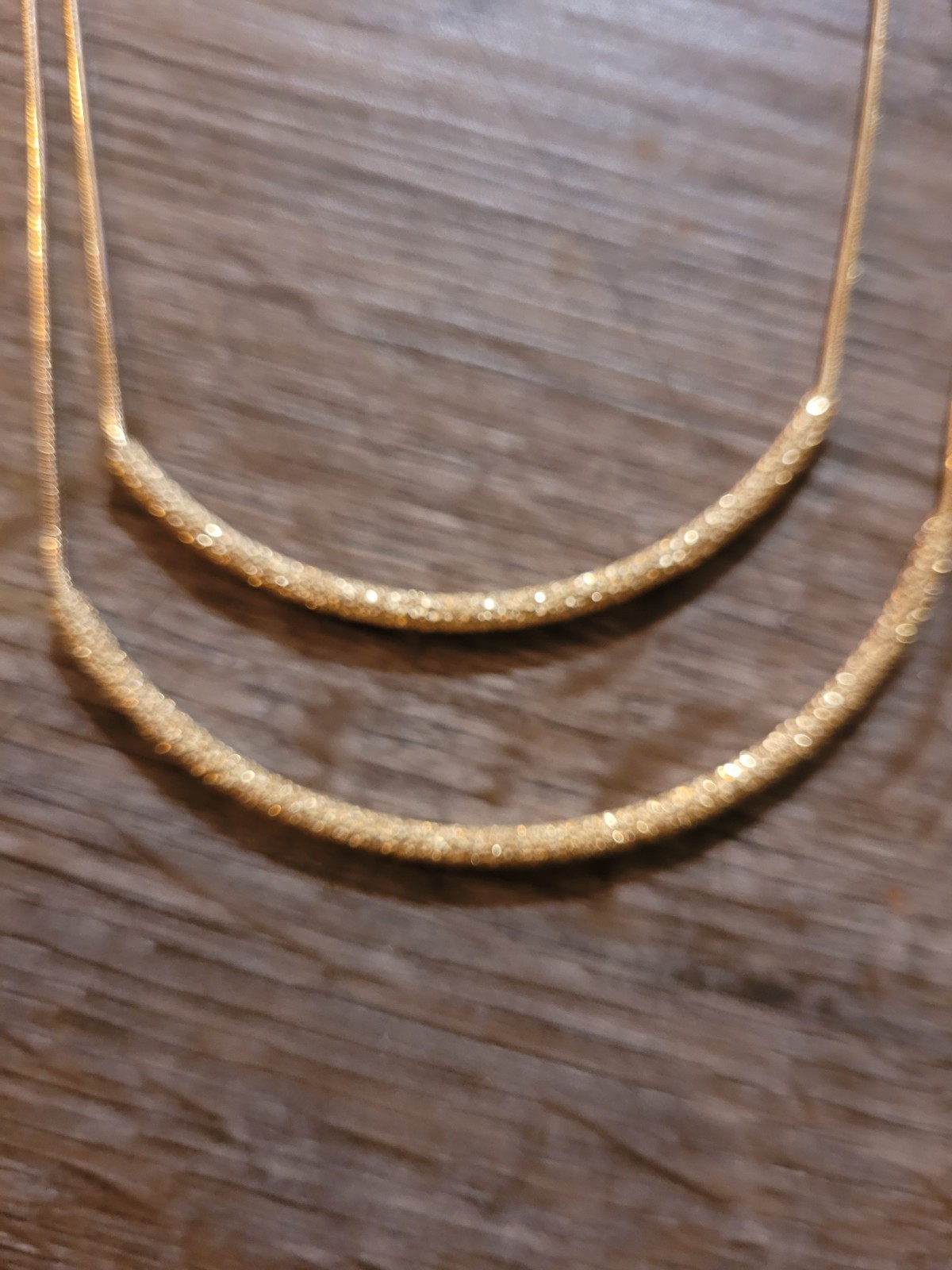 2 layer Gold Tone Snake Chain Women’s Fashion Jewelry