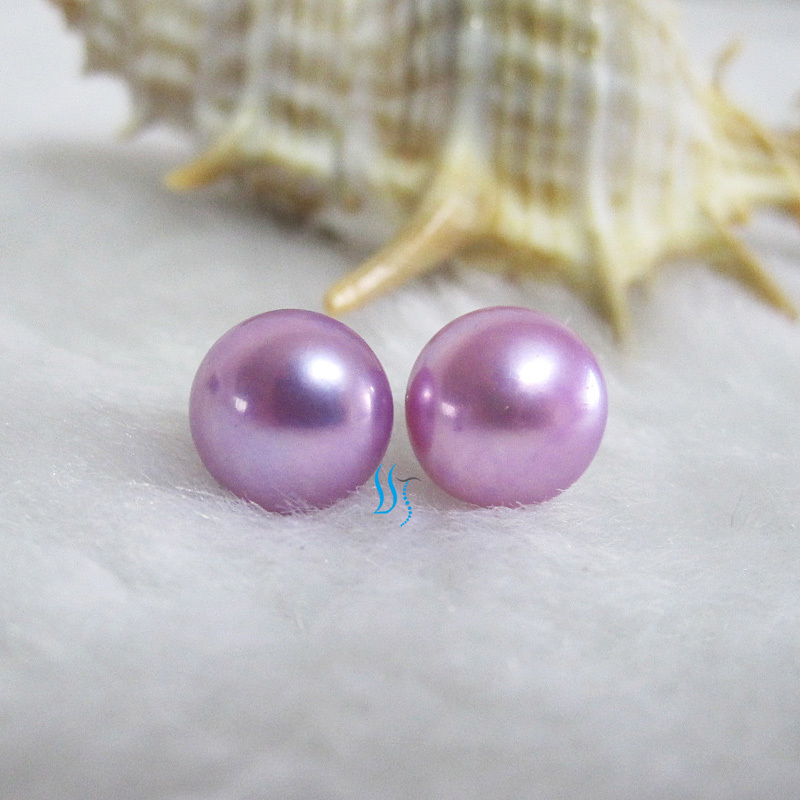 8.0-8.5mm Freshwater Pearl Earrings Stud Earrings——MORE COLORS
