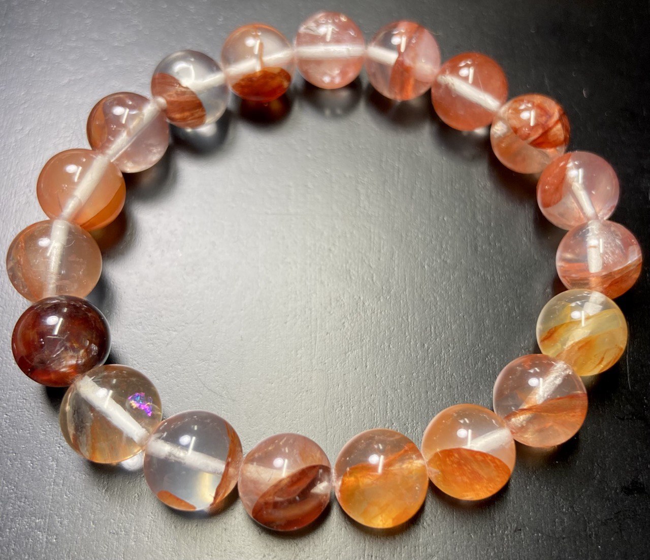 All Natural Red Hematoid Bracelet-GREAT GIFT & Energry/Free Shipping