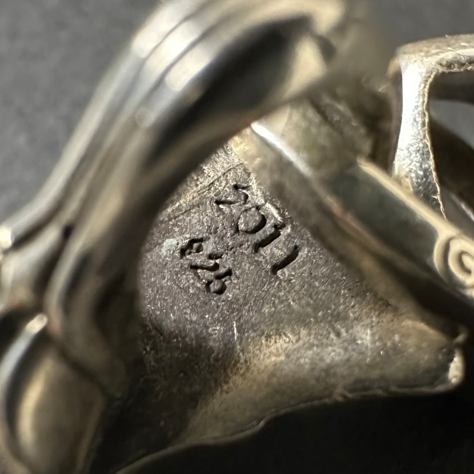 Authentic Chrome Hearts Double Cross With Bale Pendant 925 Sterling Silver
