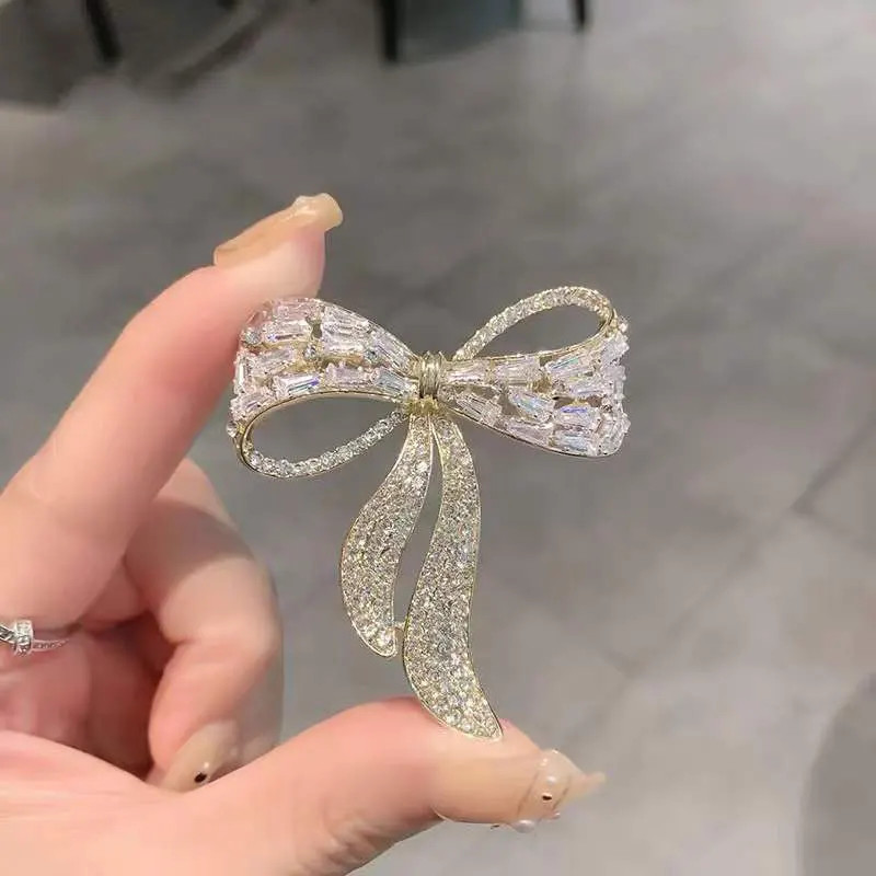 Enamel Bow Brooch Pin Jewelry Womens Gift