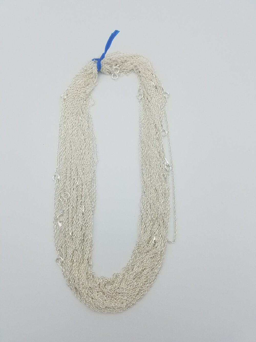 WHOLESALE LOTS OF 5-144 PIECES OF STERLING SILVER EP 18 INCH ROPE NECKLACES