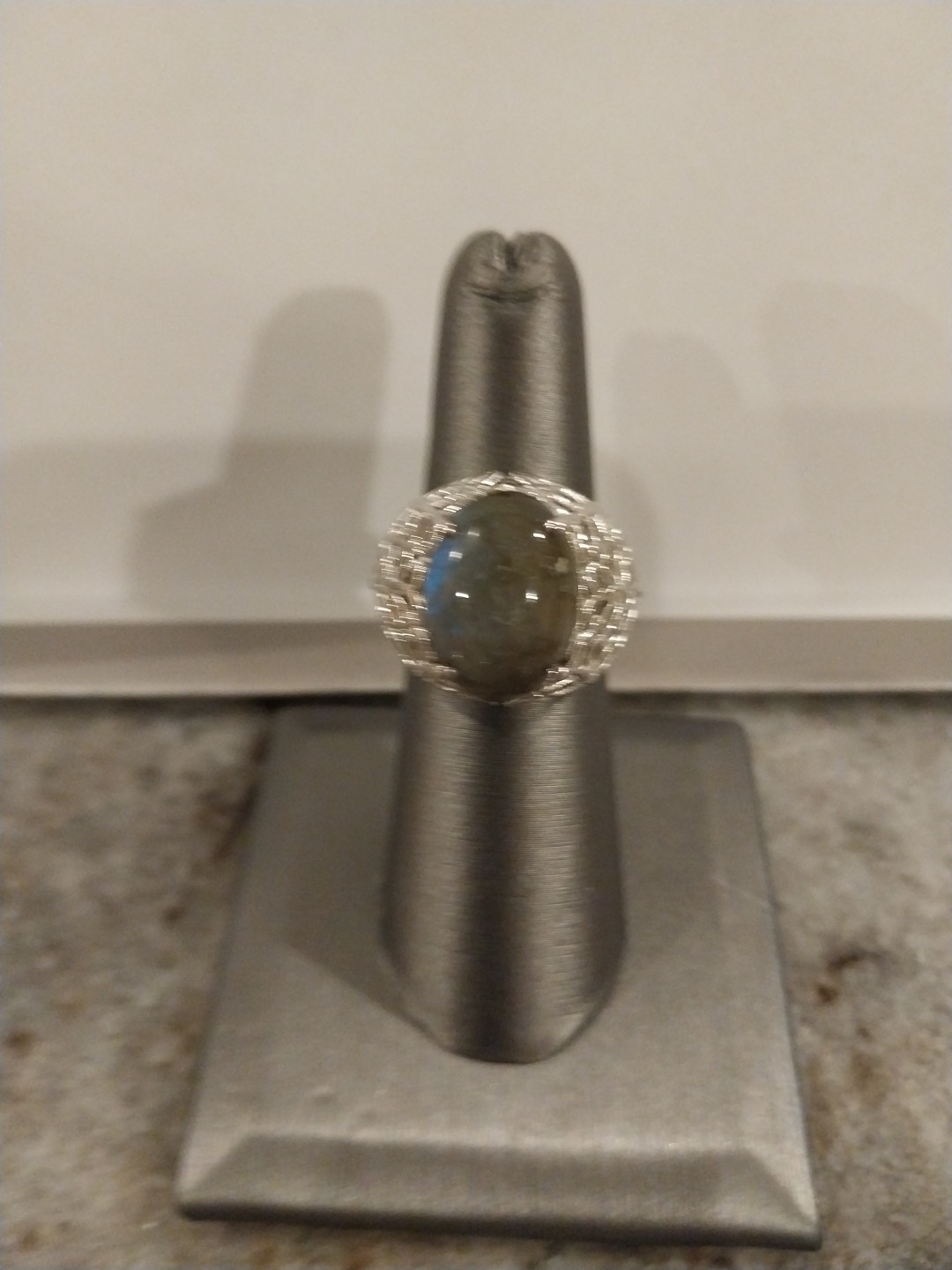 Karis Malagasy Labradorite Butterfly Ring in Platinum Bond (Size 6.0) 10.50 ctw