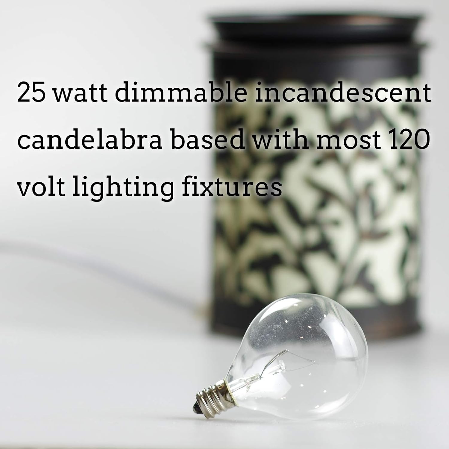 Jslinter 6-Pack G50 25 Watt Wax Warmer Bulbs for 6 Count (Pack of 1), Clear