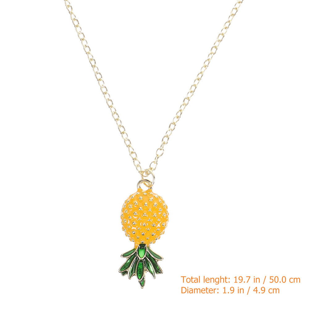 Pineapple Earrings for Women Upside down Jewelry Necklace Collection Travel