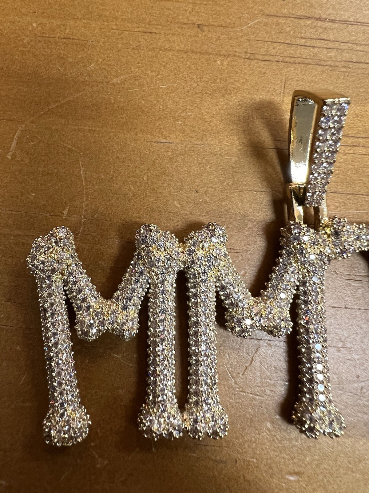 GLD Shop Gold Tone CZ Pendant MMTF Macys With Box & Papers