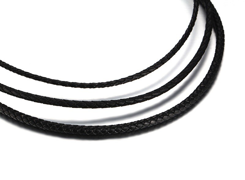 Simple Black Rope Chain Leather Collar Neck Accessories Mens And Women’s Jewelry