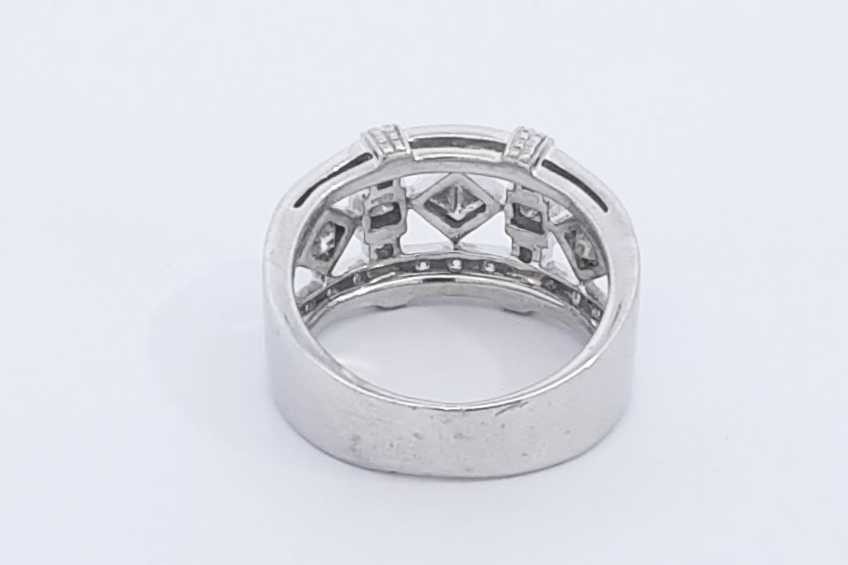 1.01cttw Diamond Ring In 14k White Gold 6.9 Grams Size 5 Eb0326rrxdu