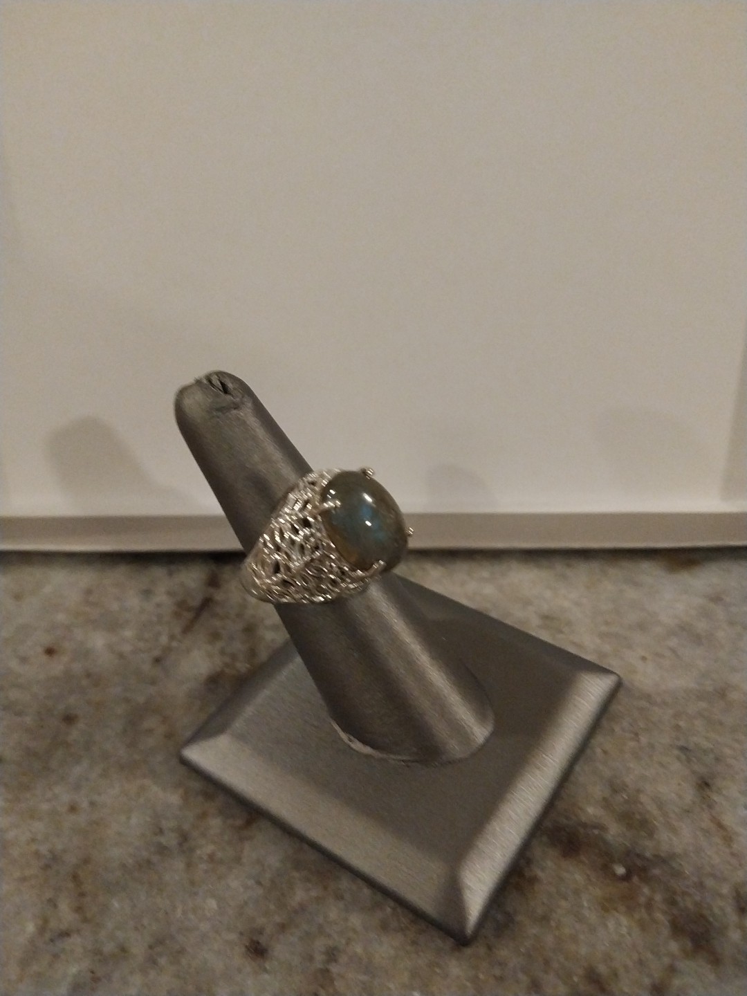 Karis Malagasy Labradorite Butterfly Ring in Platinum Bond (Size 6.0) 10.50 ctw