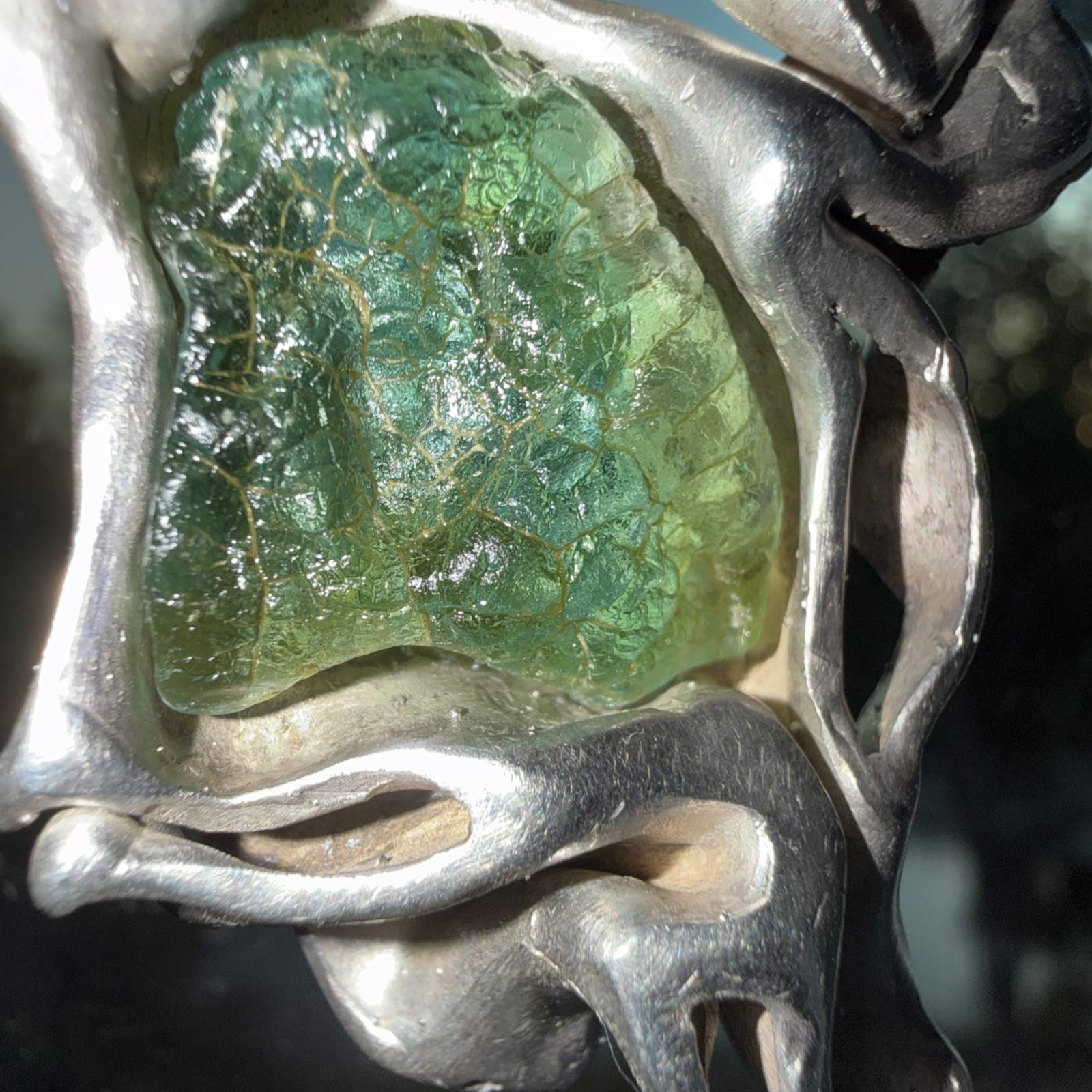 925 Moldavite and Chain from Chez Republic