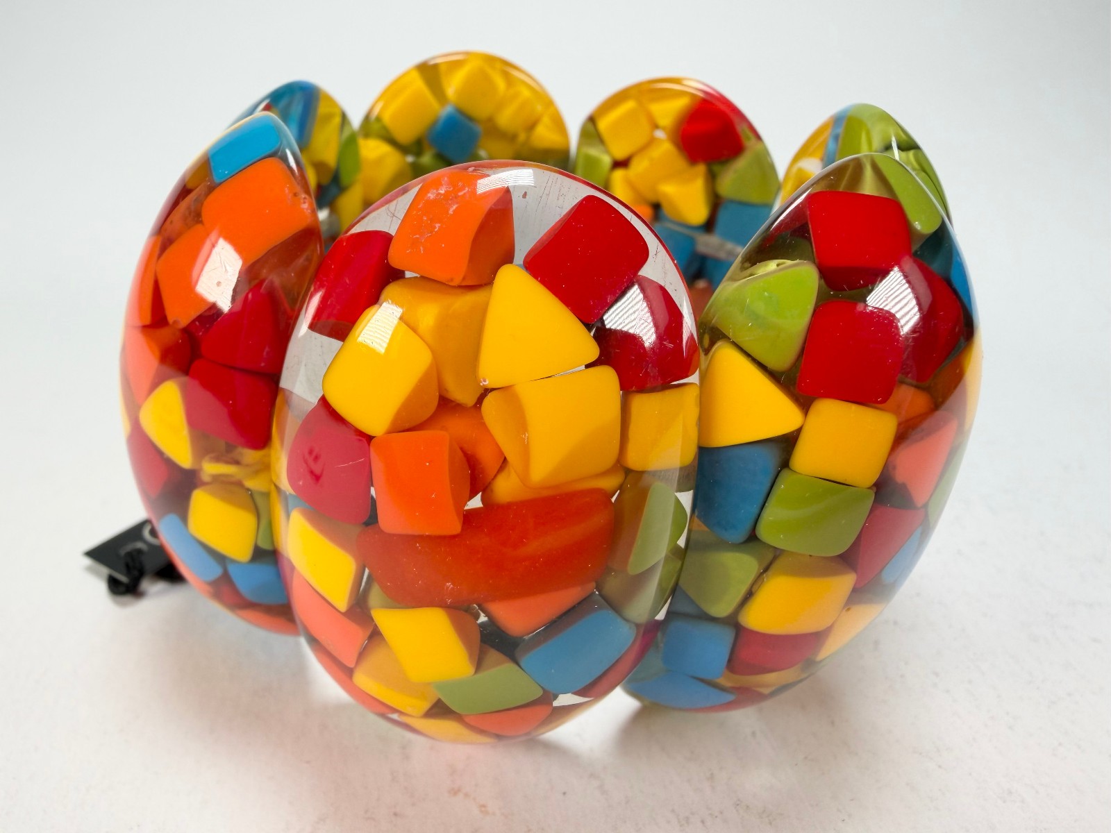 Marion Godart – Confetti “Sept Pièces” Summer Mix Elasticated Resin Bracelet