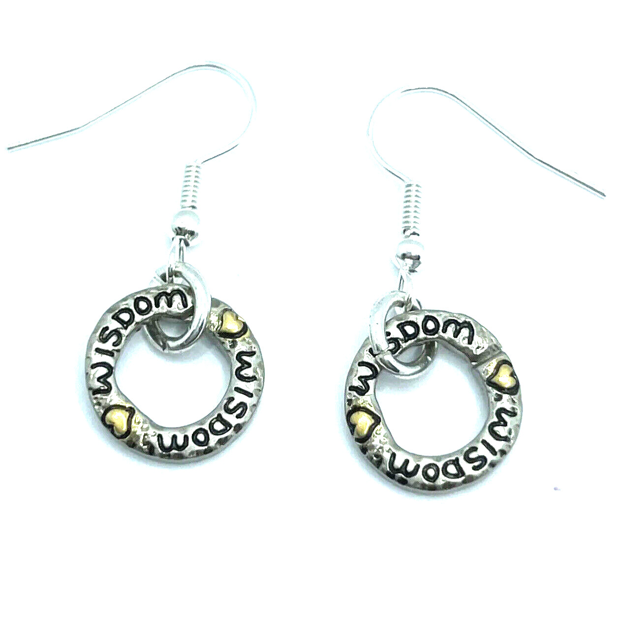 Brighton Art & Soul Wisdom Small Hoops Inspiration Silver Custom Earrings