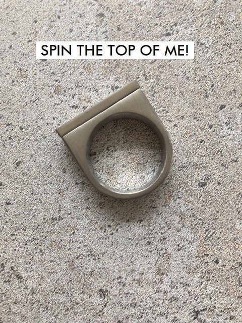 Kinekt Design – Propeller Ring – Spinning Flat-Top Fidget Ring