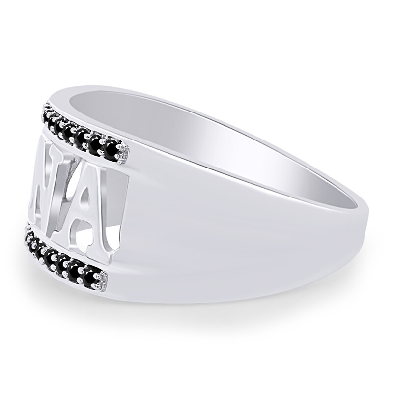 0.15 Ct Round Cut Simulated Diamond 18K White Gold Plated “NANA” Ladies Ring