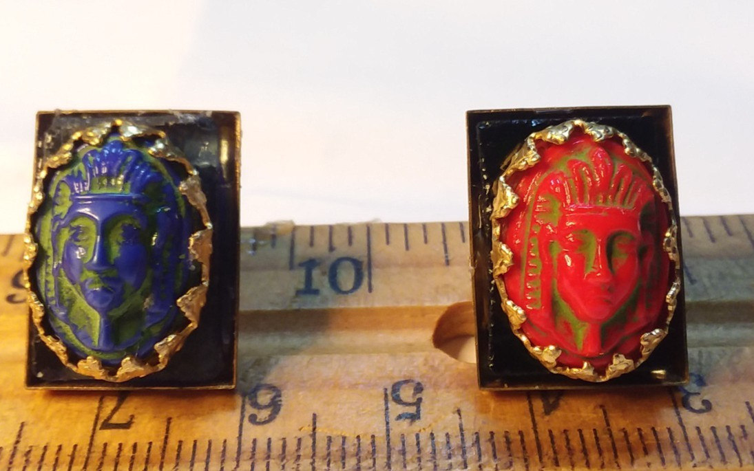 2PCS Lapel/Hat Pin Egyptian Revival Handmade 07-01-2026