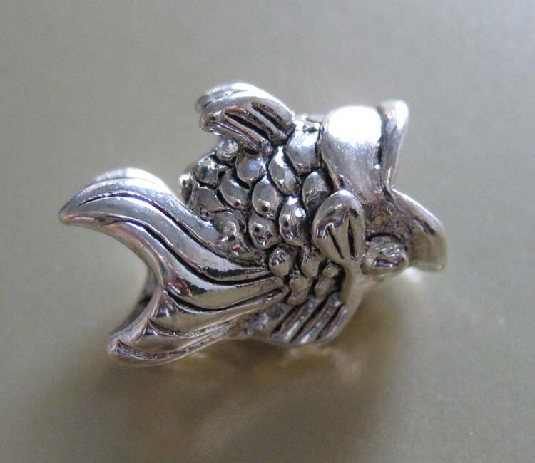 J. Jewelry Fish Charm Bead Fit for European Style Snake Chain Bracelet