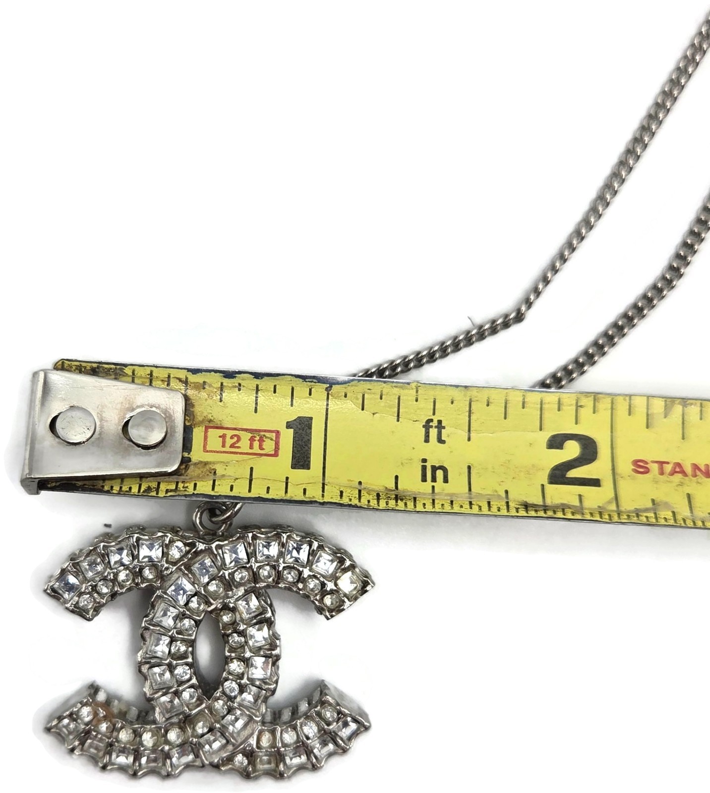 CoCo Chanel Crystal Pendant Necklace Chanel France Vintage Fashion Jewelry