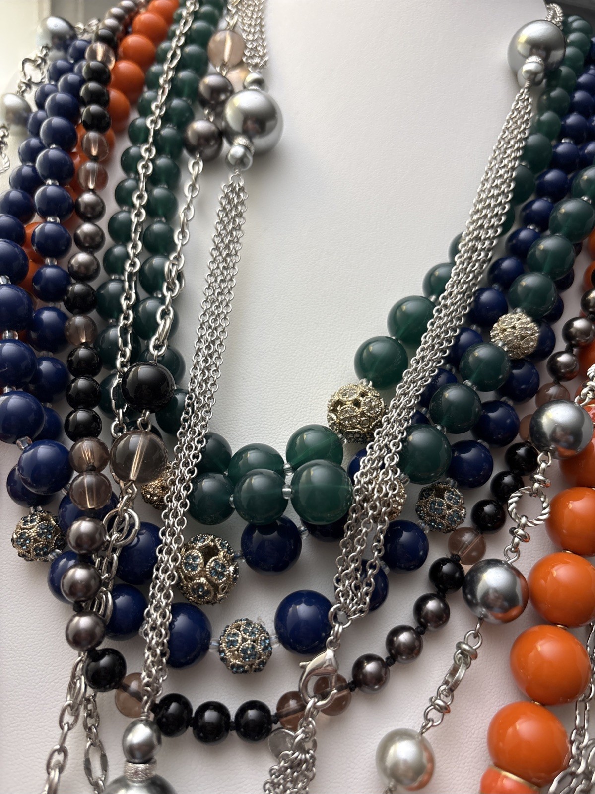 Talbots Necklace Chunky Beaded Lot of 7 Excellent Vintage Condition 1990s