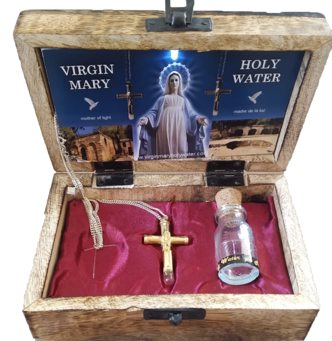 Virgin Mary Crucifix Necklace