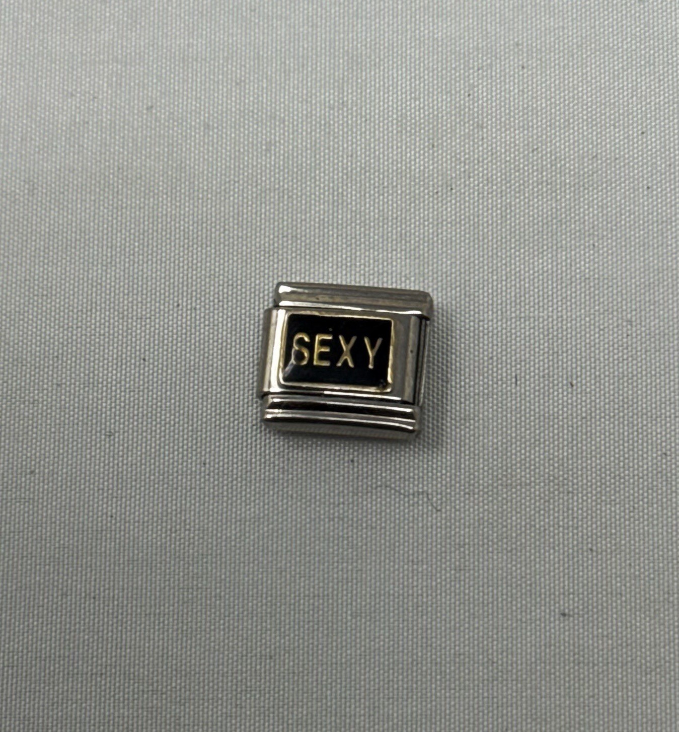 Italian Charmed, Stainless Steel 9 Mm Link Sexy Enamel