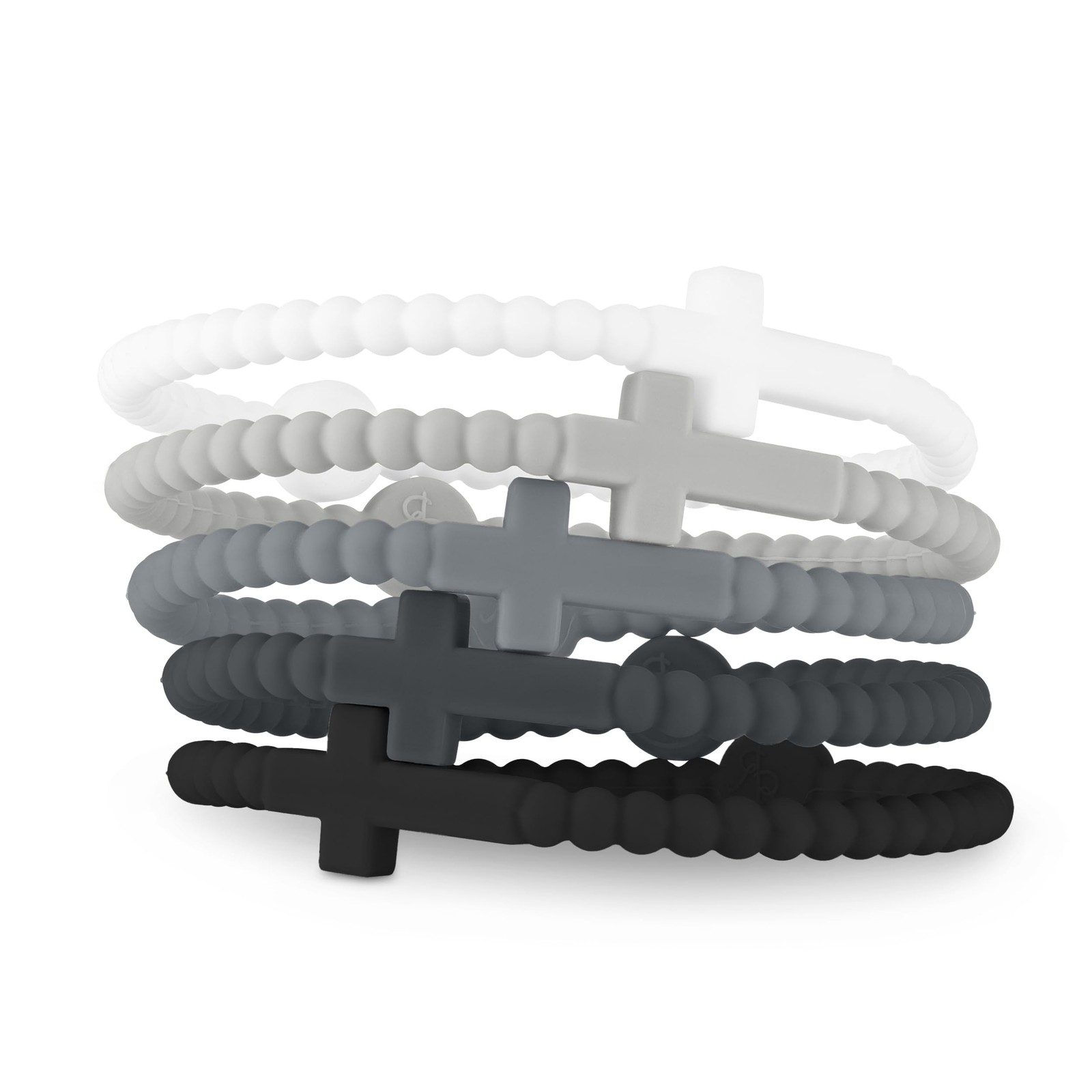 Jesus Bracelets – Cross Silicone Bracelet (Alloy, Small)