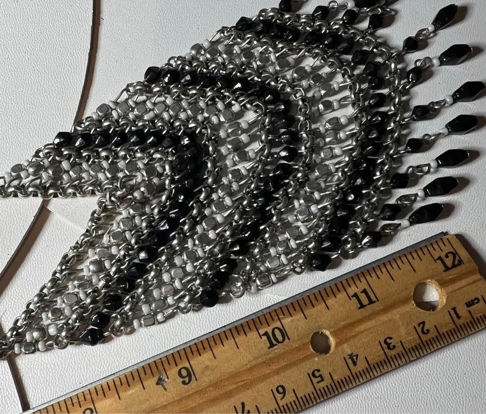 Silver Tone Statement Necklace in Perfect Condition