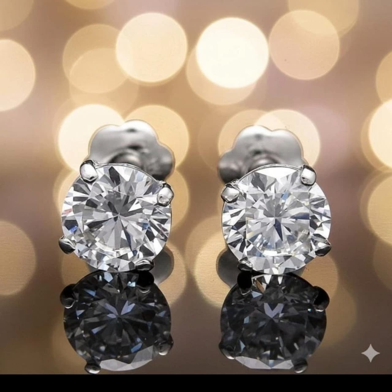 2.00 Ct Round Cut Simulated Diamond Pair Women Stud 925 Sterling Silver Earring
