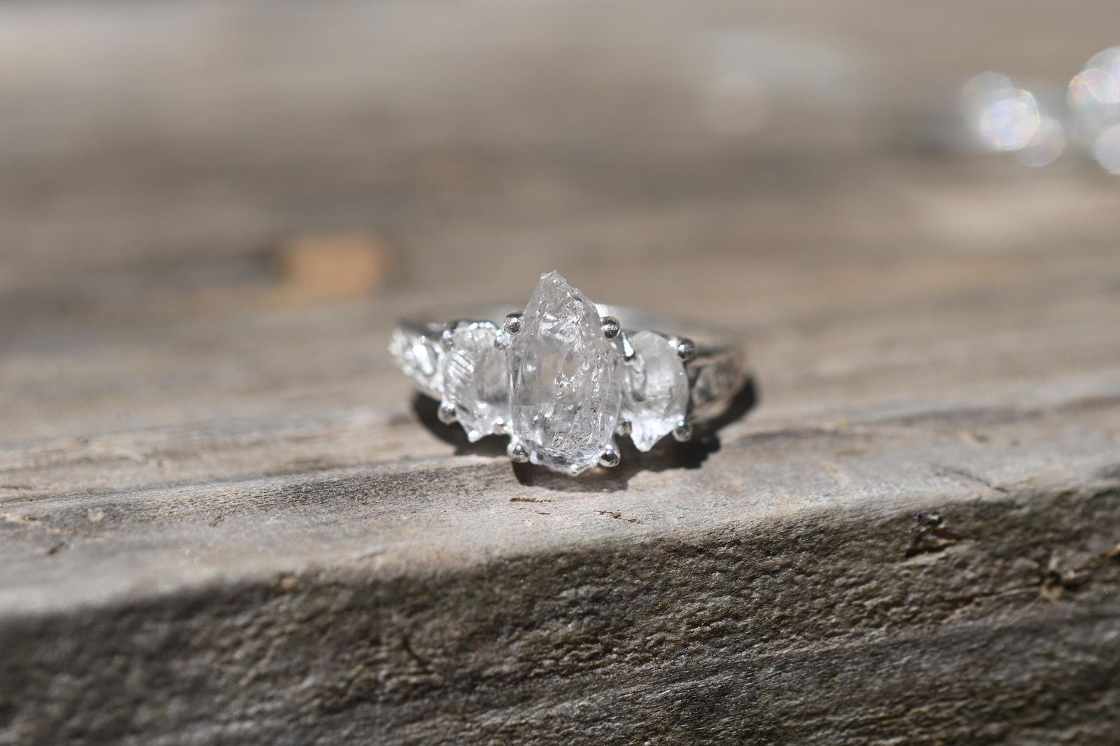 Engagement ring Lake county diamond sterling silver size 3 4 5 6 7 8 9 10 11 12
