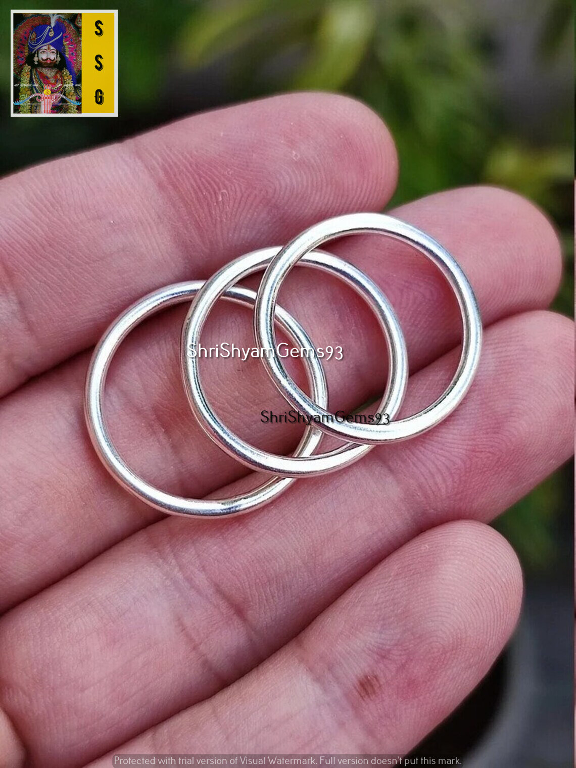 3 PCs. Handmade GS Silver Micro Stackable Plain ring Band, Stacking ring