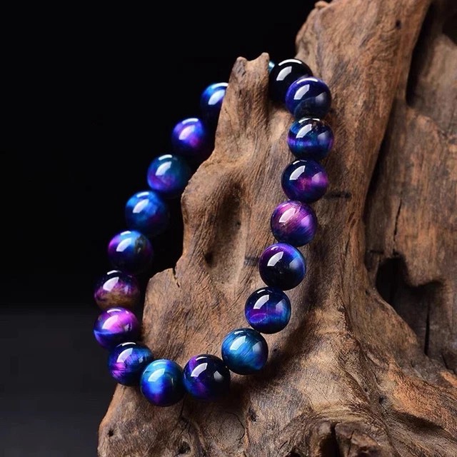 Sugilite Elastic Stretch Bracelet – Handmade Natural 8mm Round Gemstone Beads
