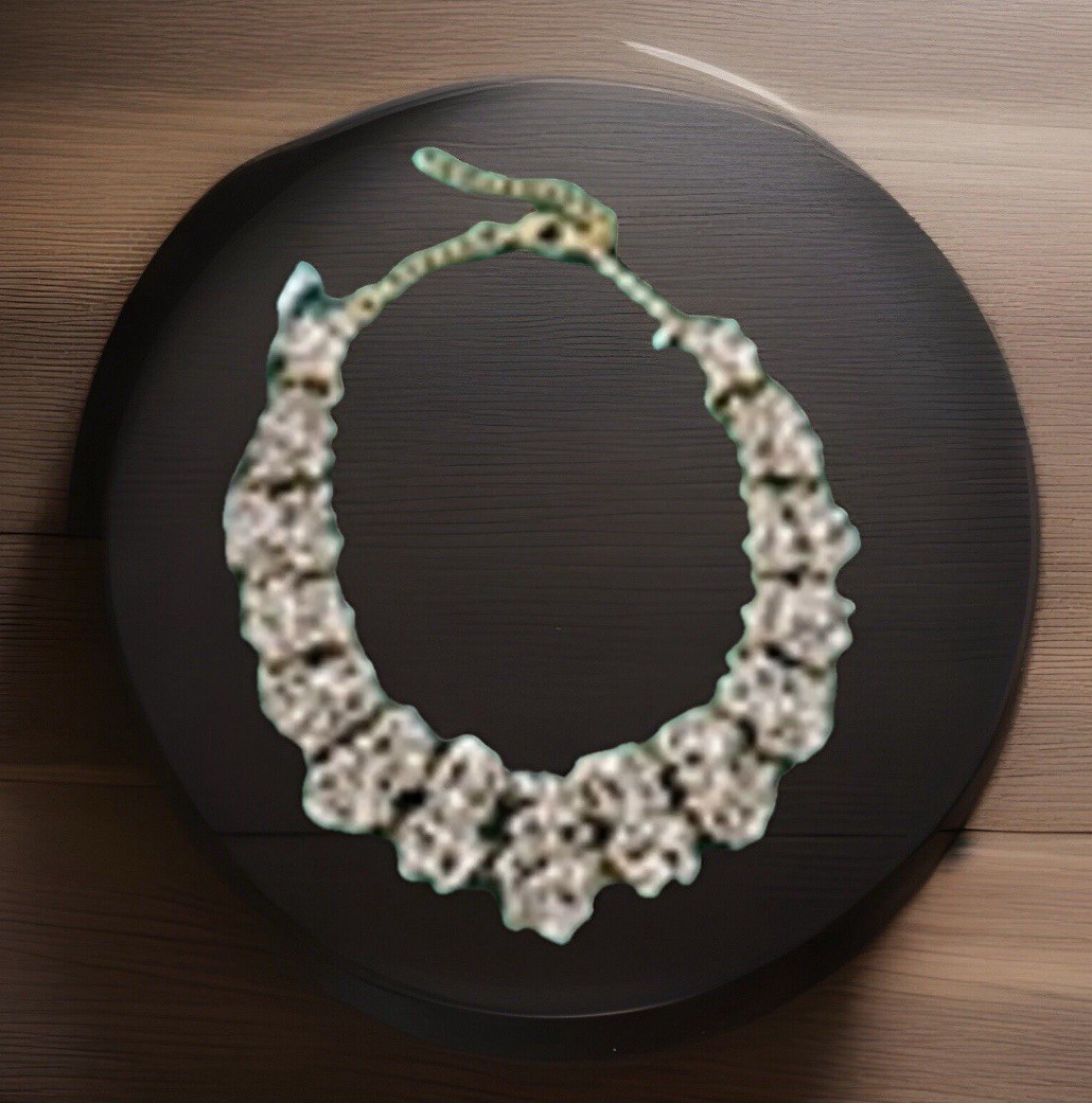 Wantable Matdalee Gold Clear CZ Mariah Statement Necklace NEW Fashion