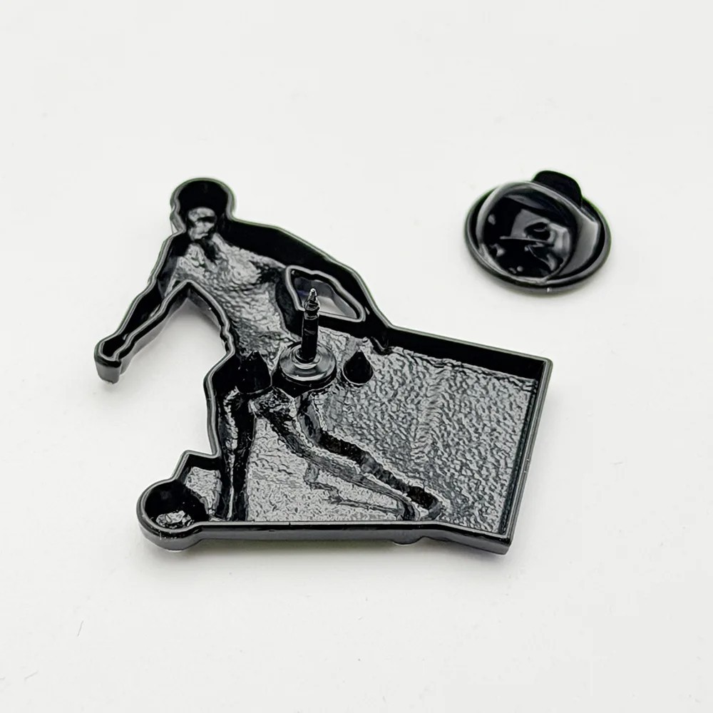 6Pcs Football Soccer Player Enamel Lapel Pin Badge Brooches Metal Fans Gift