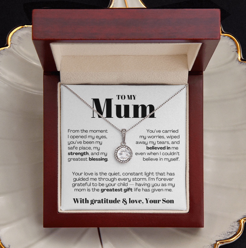 To My MOM necklace Mother’s day Birthday christmas heartfelt Gift from son