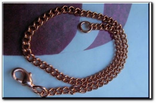 Solid Copper Anklet CA653G – 1/8″ wide. Available in 8 to 12 inch lengths.