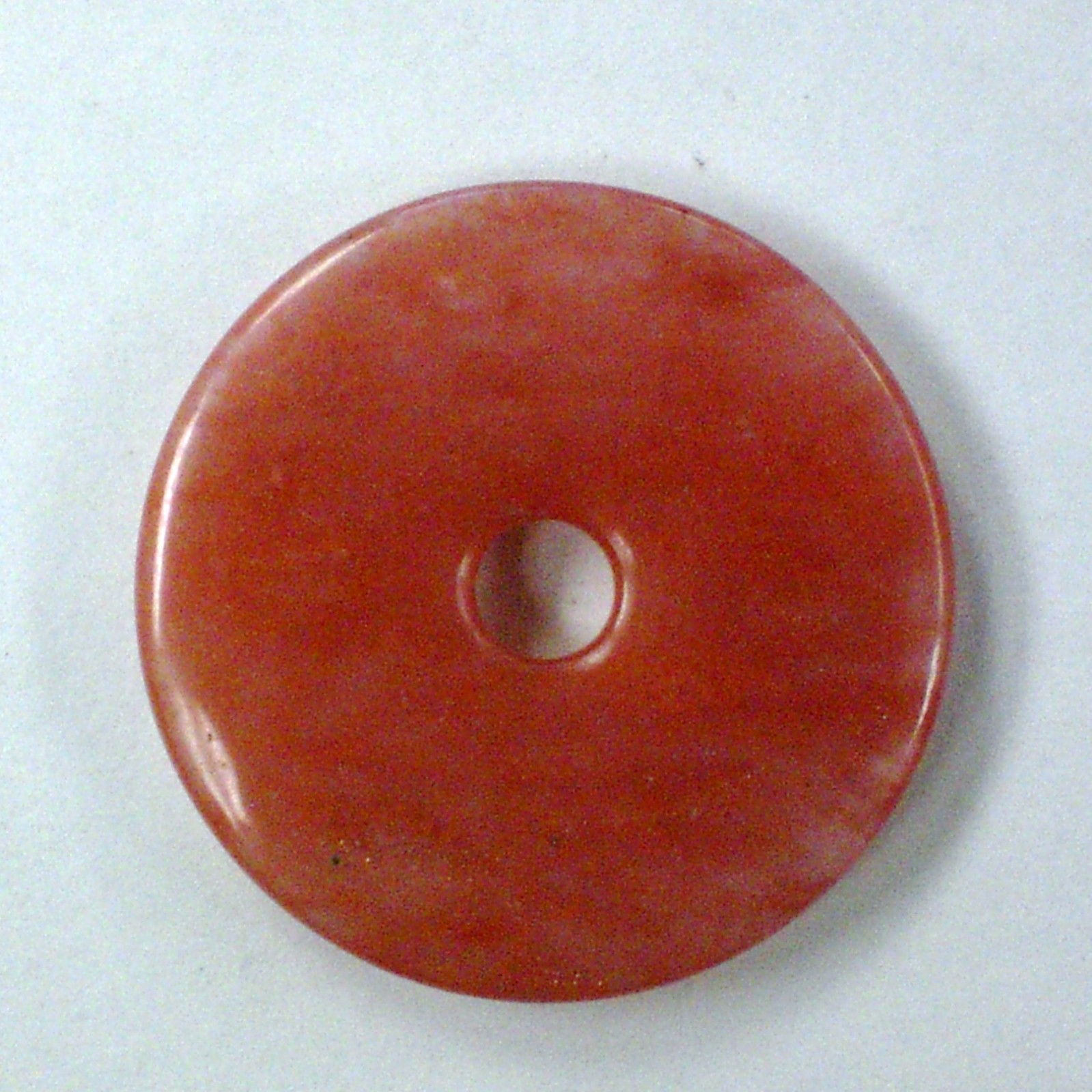 57mm Beautiful Cherry Quartz Donut Pendant ( 2.25 Inches) – 3 pcs
