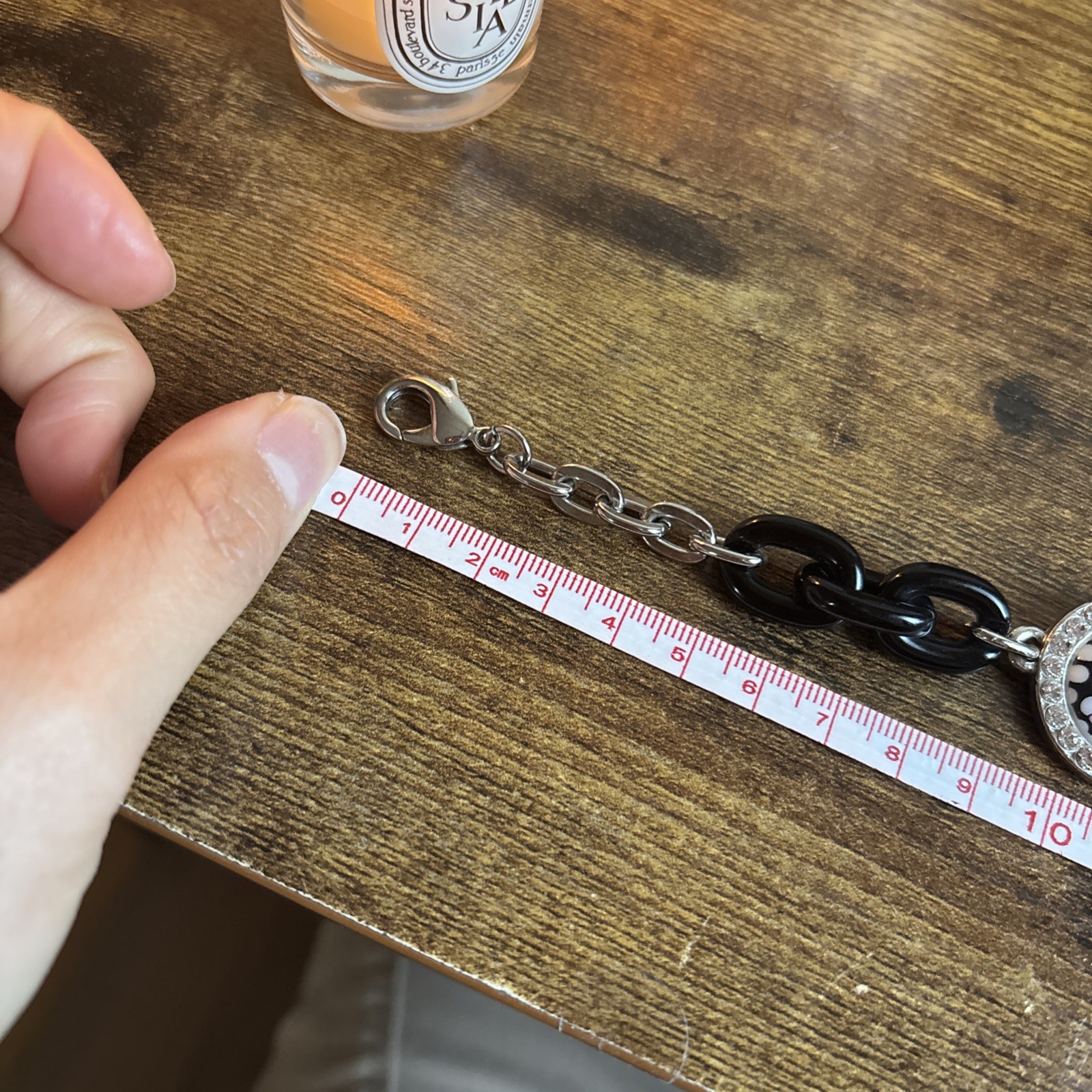 Vintage Hello Kitty X Tarina Tarantino Pink Head Mod Chain Bracelet 20CM