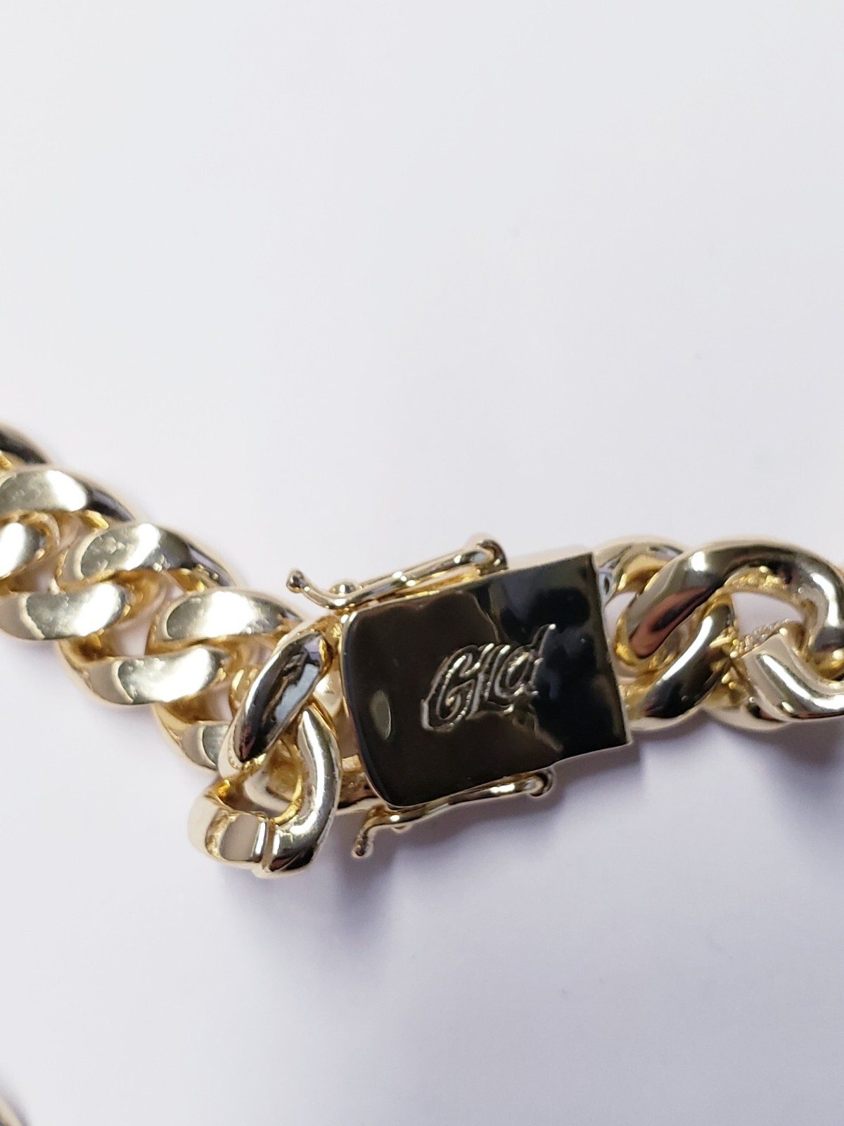 GLD SHOP Diamond Cuban Link Chain in Yellow Gold TONE – 12mm 18″