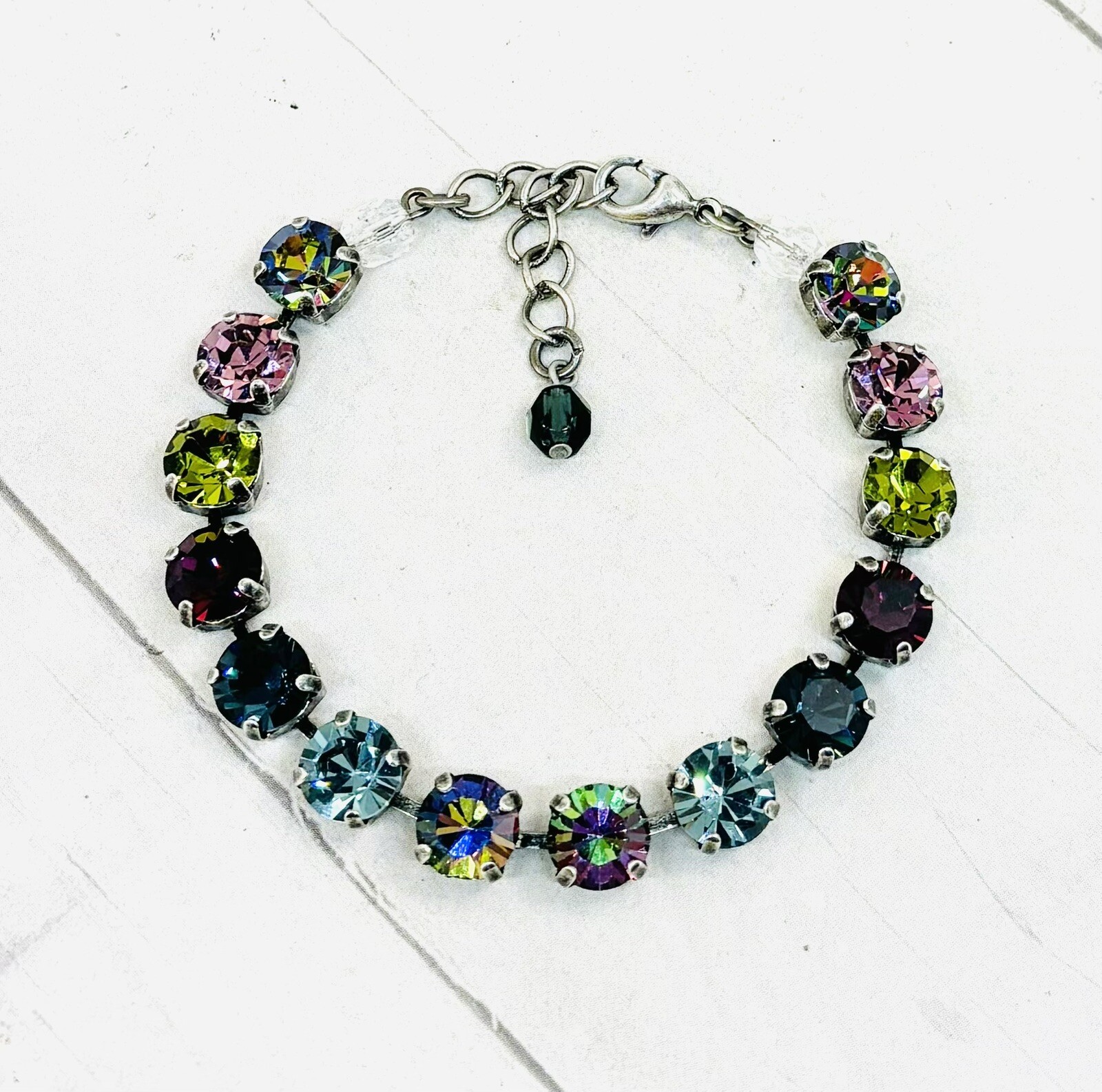 Vitrail Medium Rainbow Crystal Cup Chain Bracelet Rainbow Tennis Bracelet