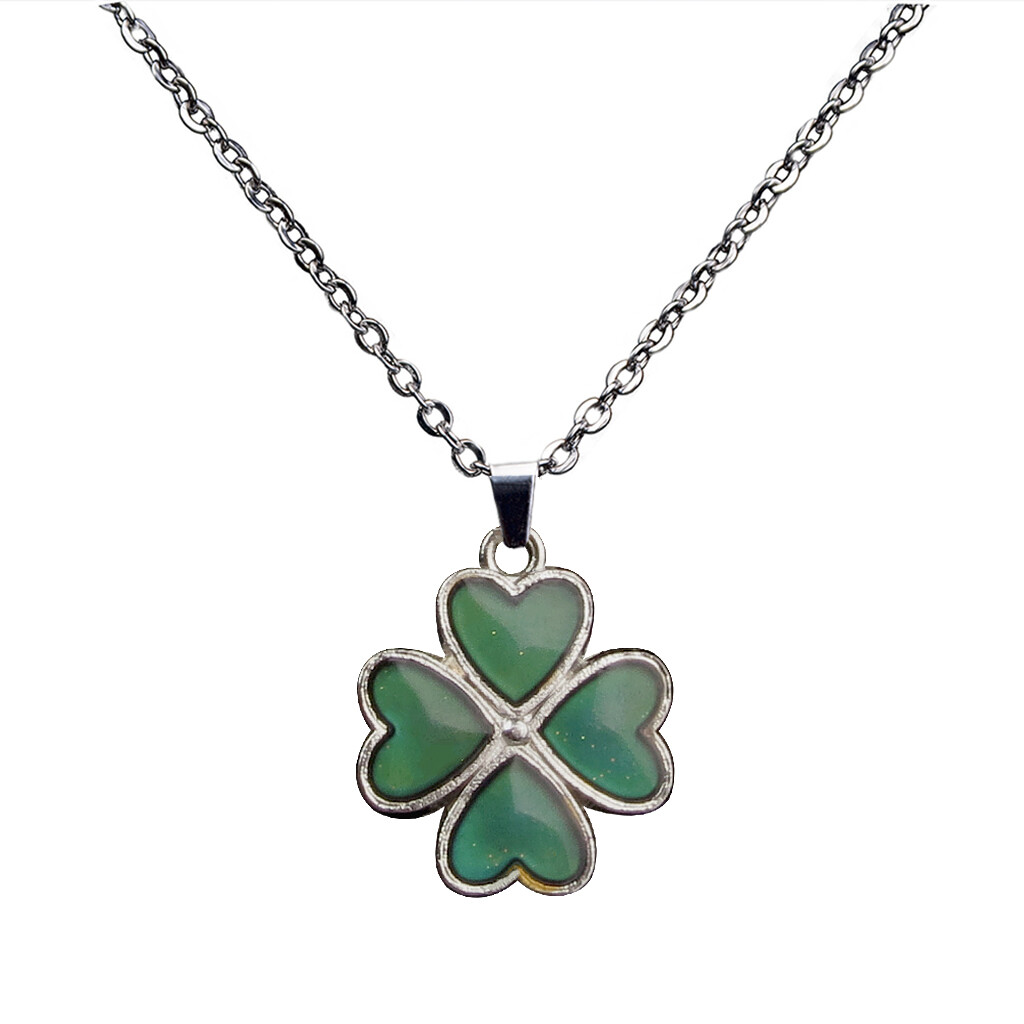 Color Change Mood Tracker Necklaces Emotion Feeling Changeable Key Mermaid Heart