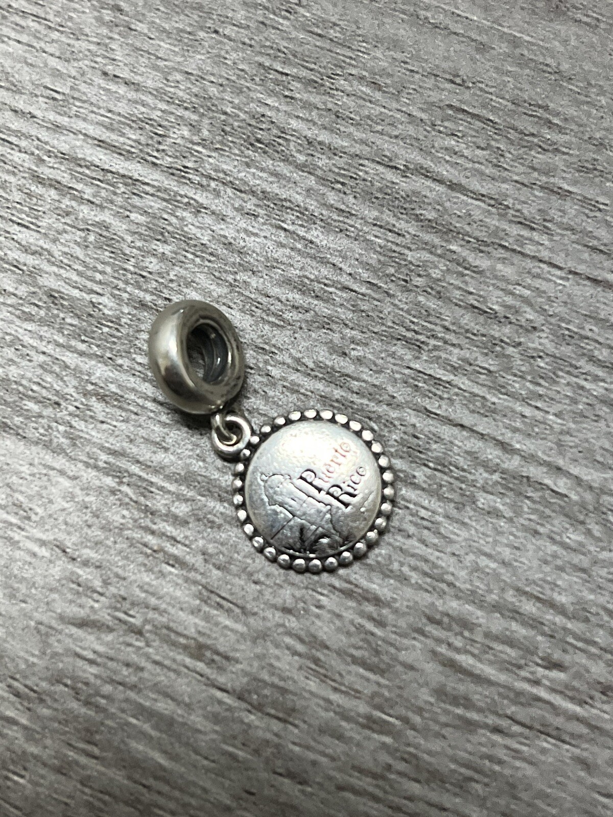 Pandora Puerto Rico Charm Dangle Charm Sterling Silver Dangle Charm 3.2