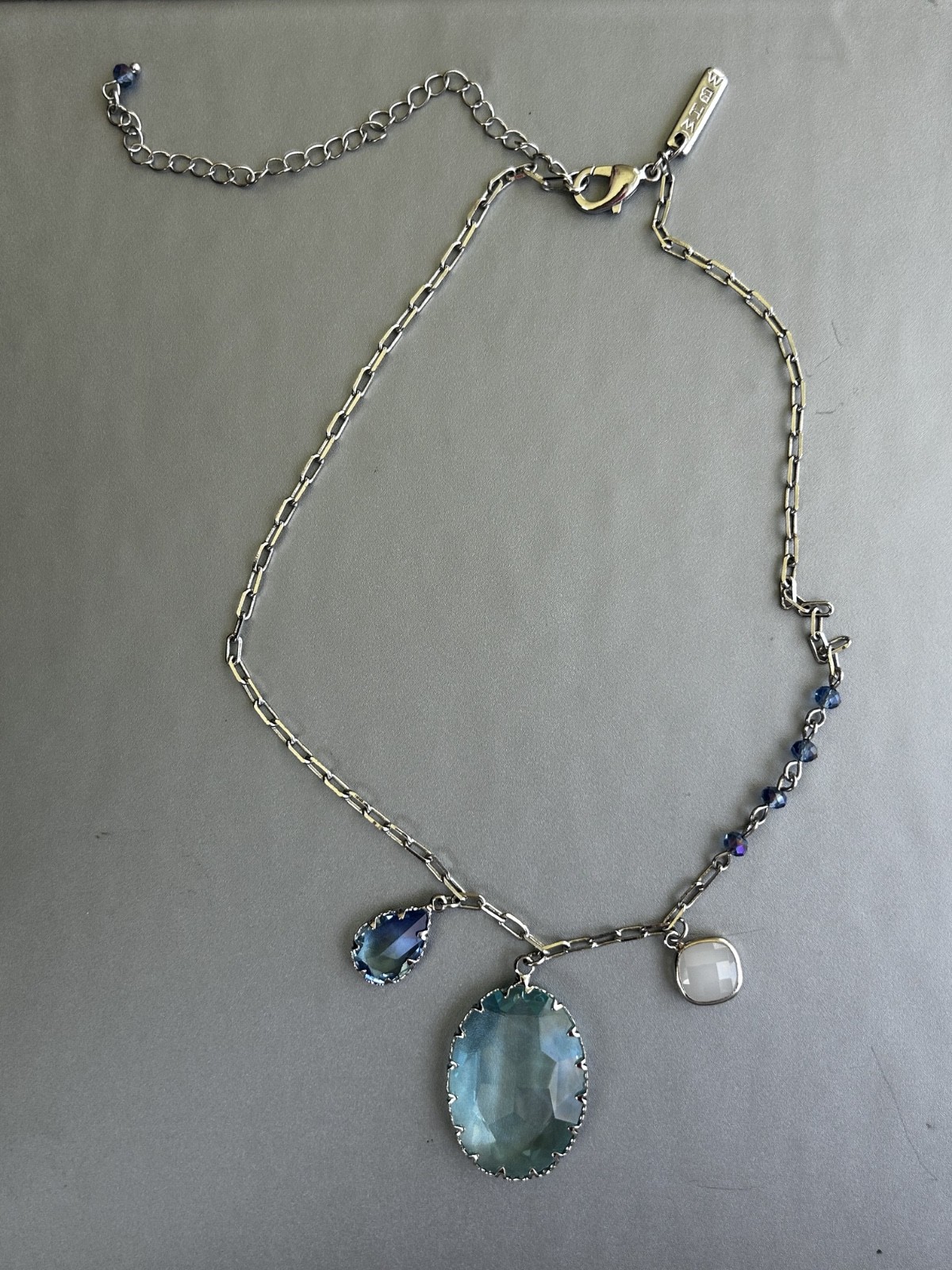 White House Black Market Multi-Charm Stone Necklace